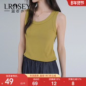 蓝若水大码 针织小背心胖MM简约纯色内搭上衣 基础款 女装 2026夏新款