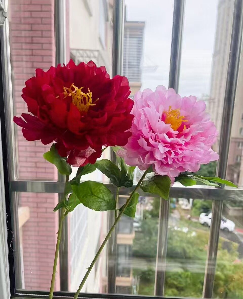 牡丹花仿真花假花客厅摆设装饰花束摆件餐桌花艺摆设花艺摆件