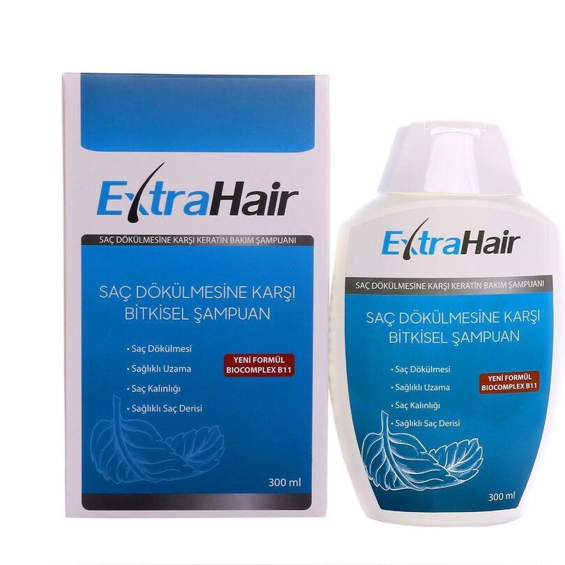 现货土耳其extrahair草本防脱洗发水固发密发养发强韧发根300ml