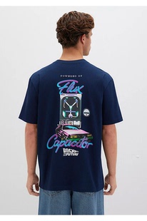 future背后印花复古街头短袖 土耳其mavi the T恤 back