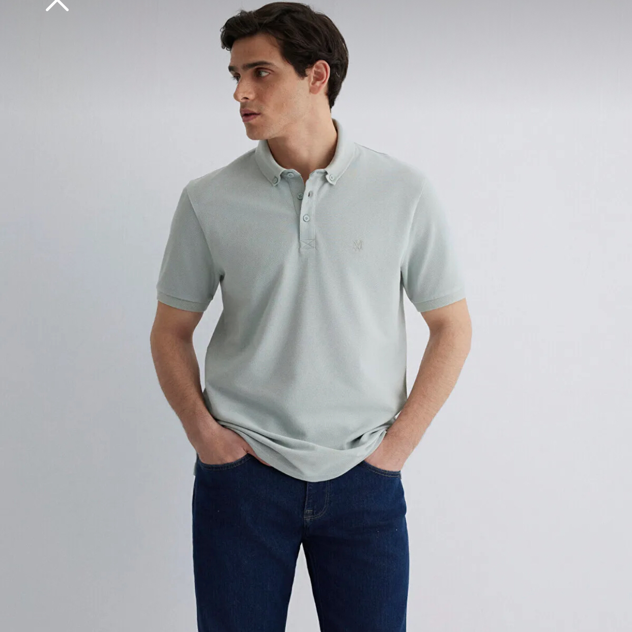 土耳其mavi浅绿色夏季翻领男士短袖polo衫