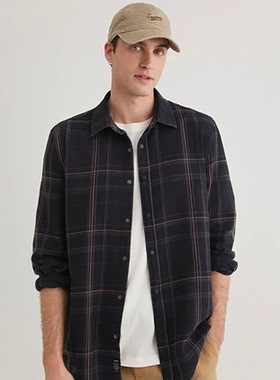 土耳其mavi弹力磨毛衬衫休闲舒适百搭0210806-89579