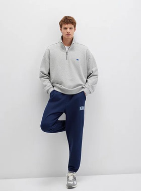 土耳其mavi藏青色卫裤男士束脚休闲裤子运动裤m0010207-70497