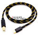 c转usb otg台放耳放解码 B方口连接解码 音频线 器USB 镀银线type
