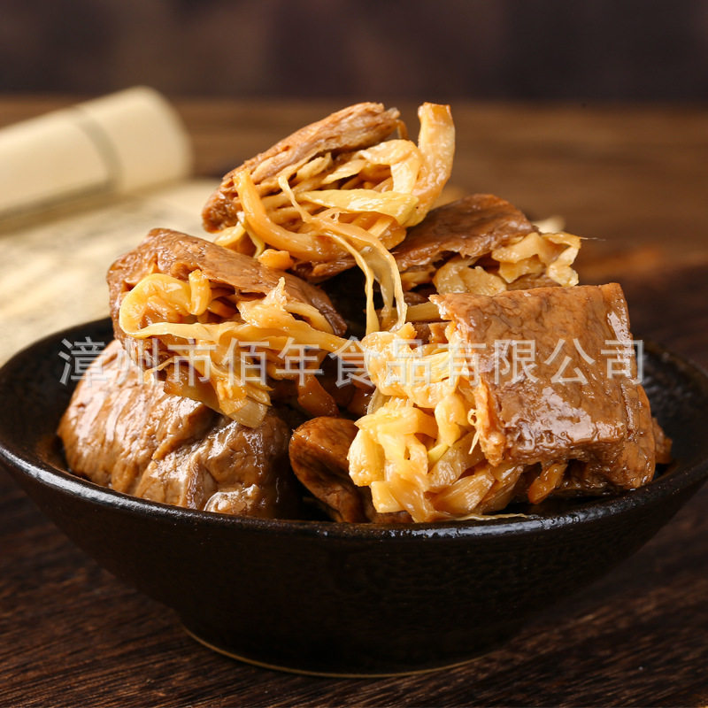 漳州佰年食品夹笋豆干烤肉豆干夹笋丝夹肉手撕素肉小鱼5斤香酥