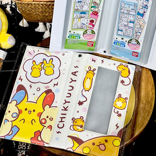 精灵宝可梦鼠鼠家族正负拍拍咚咚鼠 人生四格/书签卡包收纳册相册