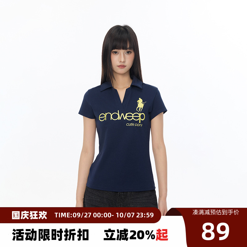 【Endweep官方店】撞色辣妹polo