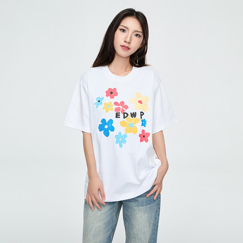 【Endweep官方店】彩色花朵短袖T