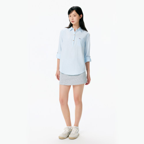 KSXN春夏季翻领套头中袖衬衫