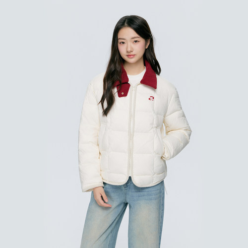 KSXN撞色翻领羽绒服