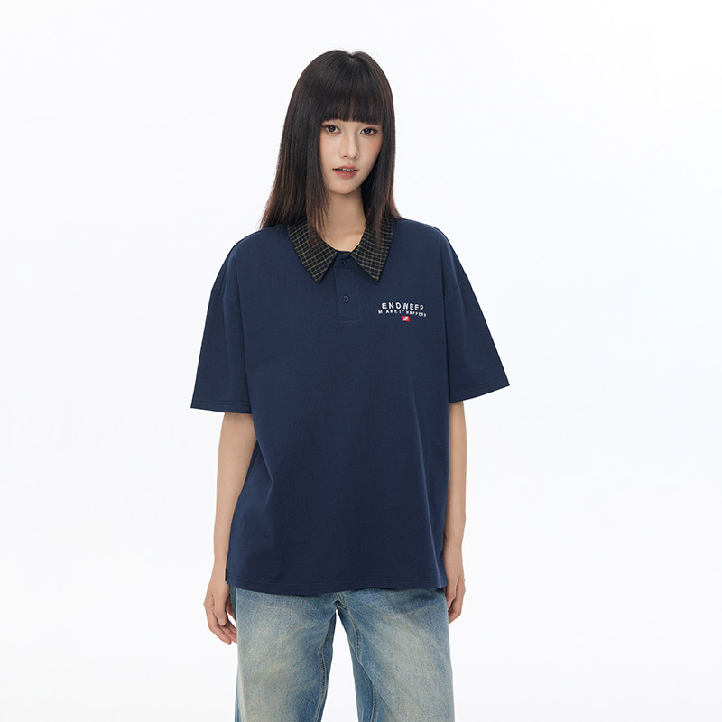 【Endweep官方店】格子翻领Polo图片