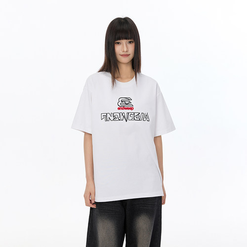 【Endweep官方店】线条字母短袖