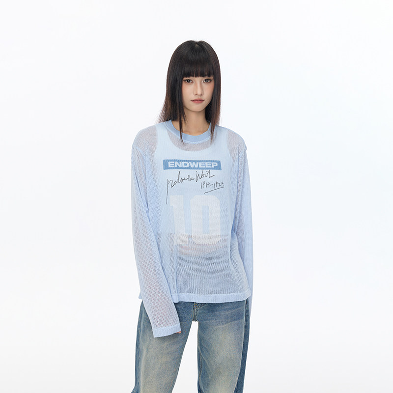【Endweep官方店】宽松网眼罩衫图片