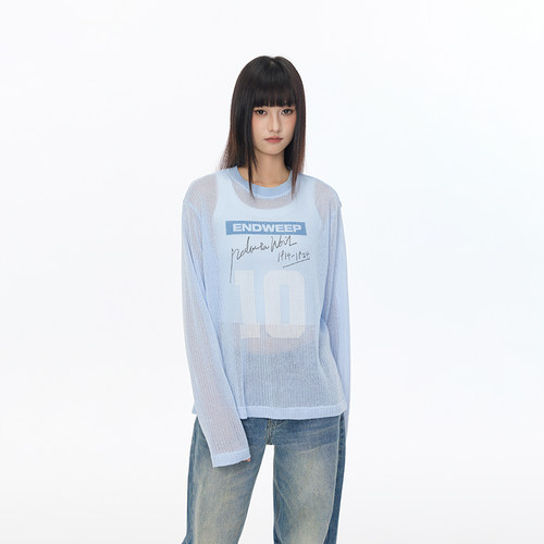 【Endweep官方店】宽松网眼罩衫
