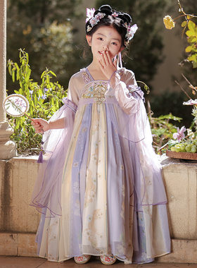 女童汉服春季儿童古装2025新款中国风唐装女孩古风春装公主