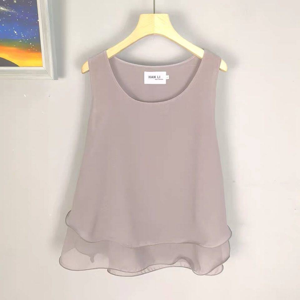 纯色背心女简约风宽松简约