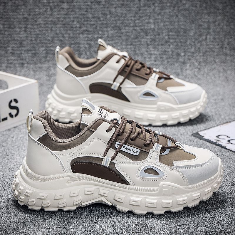 男鞋2025新款夏季百搭休闲增高小白运动港风老爹ins潮鞋