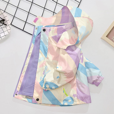 女童冲锋衣儿童外套中大童三合一可拆卸2025秋装新款春秋冬童装