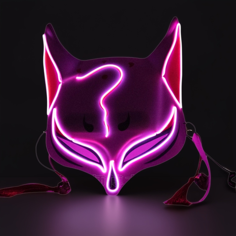 阴阳师发光面具离人愁妖狐狸猫co