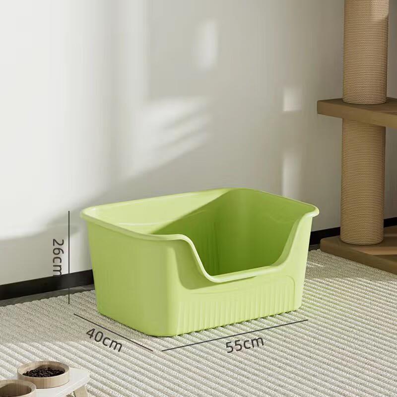 YWZR巨无霸猫砂盆巨型开放式猫屎盆成猫肥猫防外溅猫厕所半封闭猫