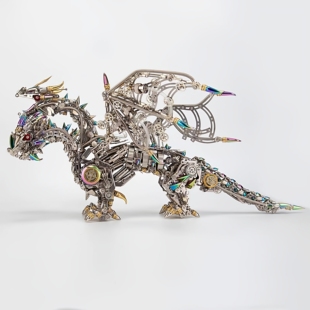 地狱级高难度金属拼装 模型精密机械玩具巨大型成人十级积木虎龙兔