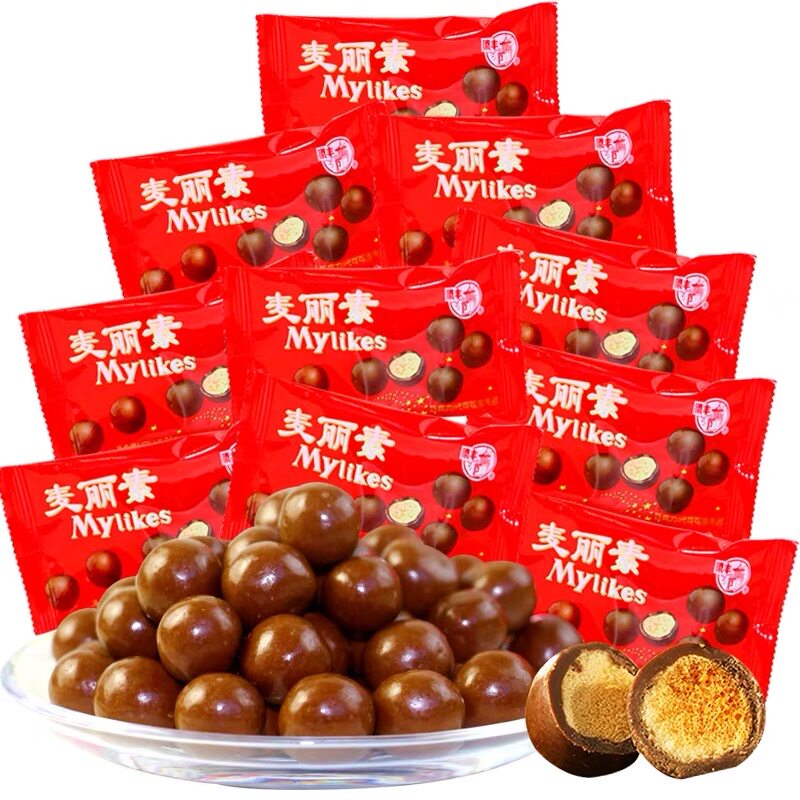 梁丰麦丽素巧克力25g抖音网红图片