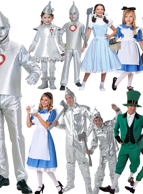 绿野仙踪服装爱丽丝梦游仙境亲子儿童节狮子铁皮人表演衣服公主裙