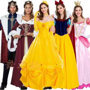 童话人物白雪公主裙子成人迪士尼王子服装国王侍卫披风女恶毒皇后