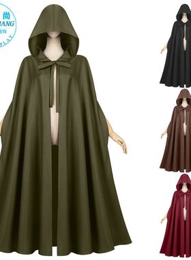 亚马逊速卖通爆款中世纪披风万圣节连帽长袍和尚长袍斗篷巫师斗篷