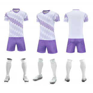 足球服套装短袖短裤训练服定制印字印号比赛服球衣训练营羽毛球服