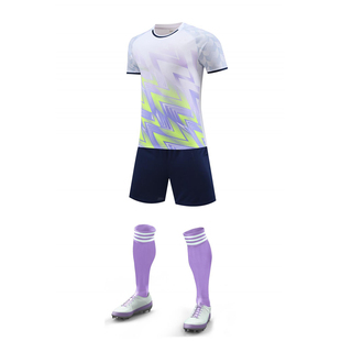 新款足球服套装短袖短裤训练服定制比赛服球衣训练营羽毛球服印字