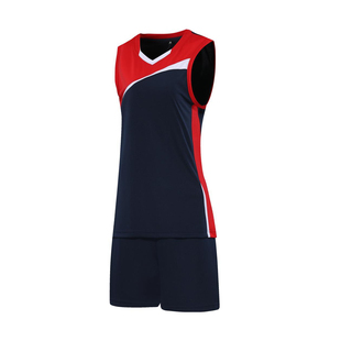 新款无袖排球服运动服套装男羽毛球服乒乓球服女气排球衣训练队服