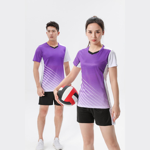 排球服运动服套装女学生训练队服男气排球衣羽毛球服乒乓球服无袖