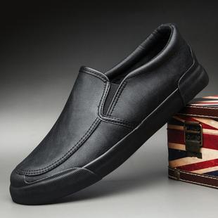 2025春季新款简约百搭男士休闲鞋一脚蹬懒人鞋轻便舒适男鞋开车鞋