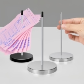 不锈钢菜单插单据叉小票插单器收据叉插纸器传票叉插单针纸插外卖