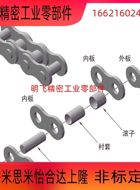 替换米思米CHEM40-[962-1198/2] CHEM40-U CHES40-[4-9998/2]链条