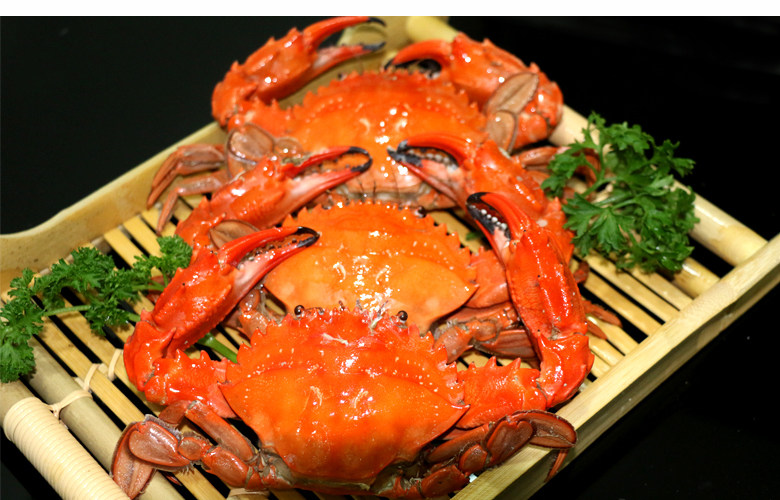 顺丰满3斤包邮螃蟹赤甲红梭子蟹新鲜活大连丹东东港海鲜满黄500g