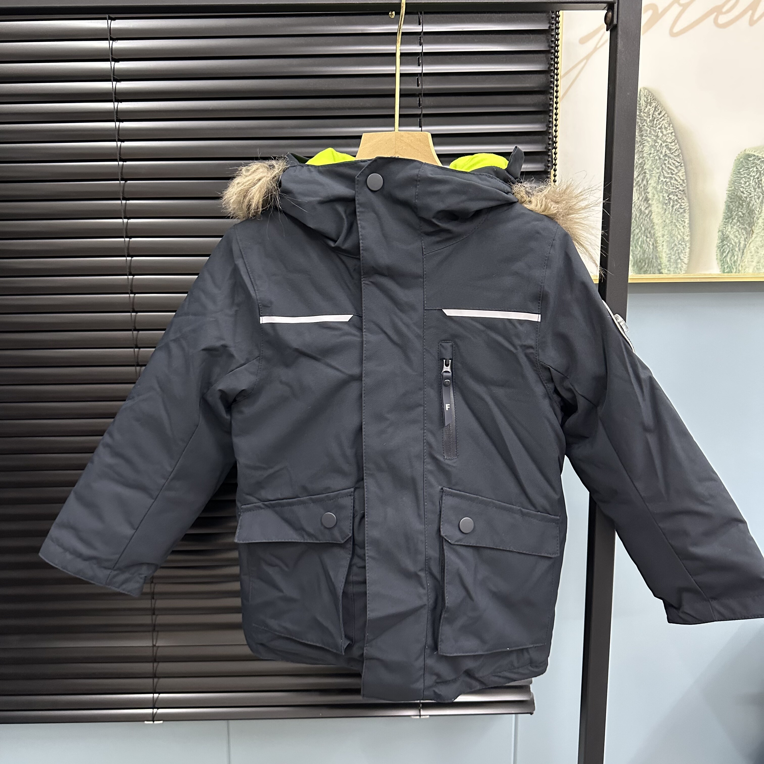 外贸原单出口欧美男童冲锋衣棉服外套防水防风户外活动登山滑雪服