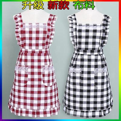 围裙纯棉家里家外布料夏