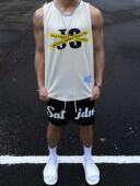 美式 网眼速干训练服健身吸汗夏 篮球背心运动坎肩JS封条球衣无袖