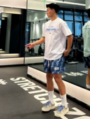 Satjdm运动短袖 美式 纯棉T恤练就有效健身跑步休闲重磅国潮300g