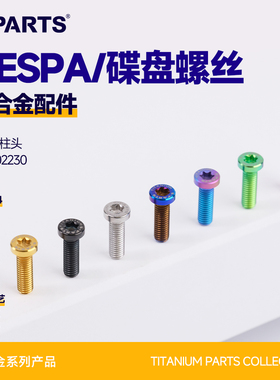 SPARTS斯坦 钛合金VESPA 碟盘螺丝套装 M6扁柱头SPRINT150/GTS300