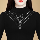 女2026秋冬新款 网纱T恤洋气小衫 时尚 显瘦长袖 潮 修身 半高领打底衫