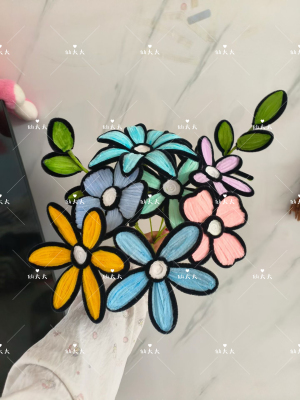 【成品】扭扭棒节日送老师永生花束毕业礼物漫画花手捧花摆件装饰