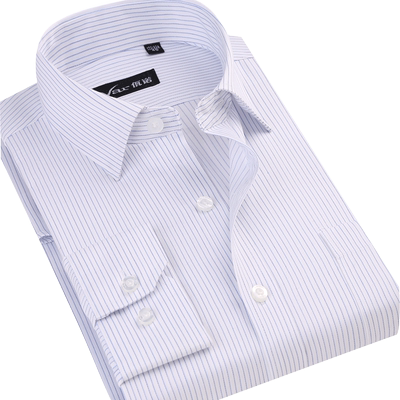 高端全棉免烫商务丝光棉长袖衬衫