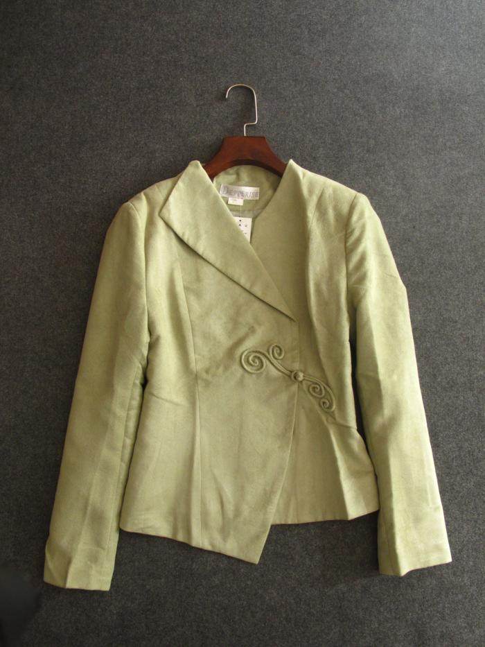 竹家女装秋唐装修身旗袍上衣民族风服装高档中式掐腰女装汉服外套