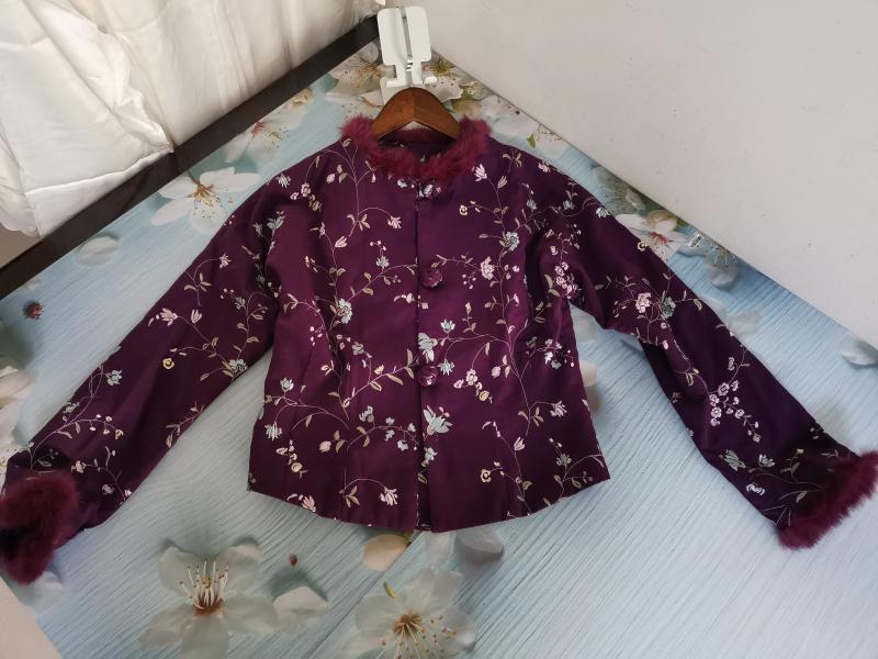 加厚夹棉秋冬新款保暖外套复古