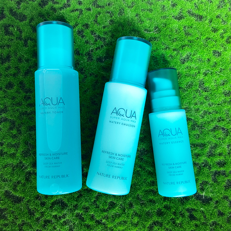 nature republic自然乐园aqua超保湿补水精灵爽肤水乳液精华套装