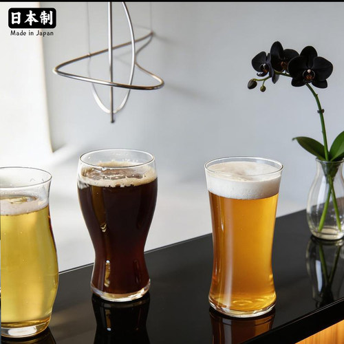 进口日式啤酒杯aderia精酿啤酒杯