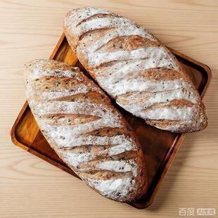 粗粮代餐休闲食品 康泉无添加蔗糖全麦面包黑芝麻硬欧包170g袋装